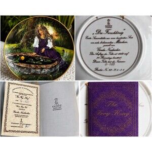 Kaiser Porcelain Frog King Plate Gerda Neubacher COA Box Fairy Tales H 6421